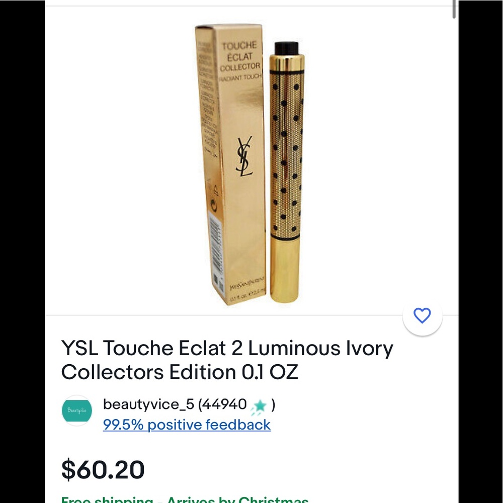 02 Luminous Ivory NIB Touché Eclat YSL Radiant Touch Concealer - Picture 10 of 13